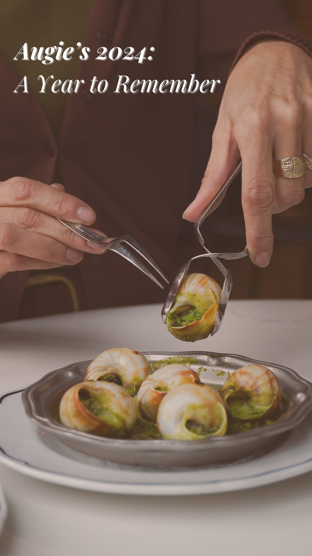 2024 has been an unforgettable first full year for Augie’s, and we have so much to be thankful for. ❤🐌 This year, we were honored to be named Best New Restaurant in the Press Democrat Reader’s Choice Awards and introduced lunch service, giving us even more time to share our bistro classics with you. To our amazing staff and the Santa Rosa community: Merci beaucoup! You’ve made this year so special, and we’re looking forward to what 2025 will bring.