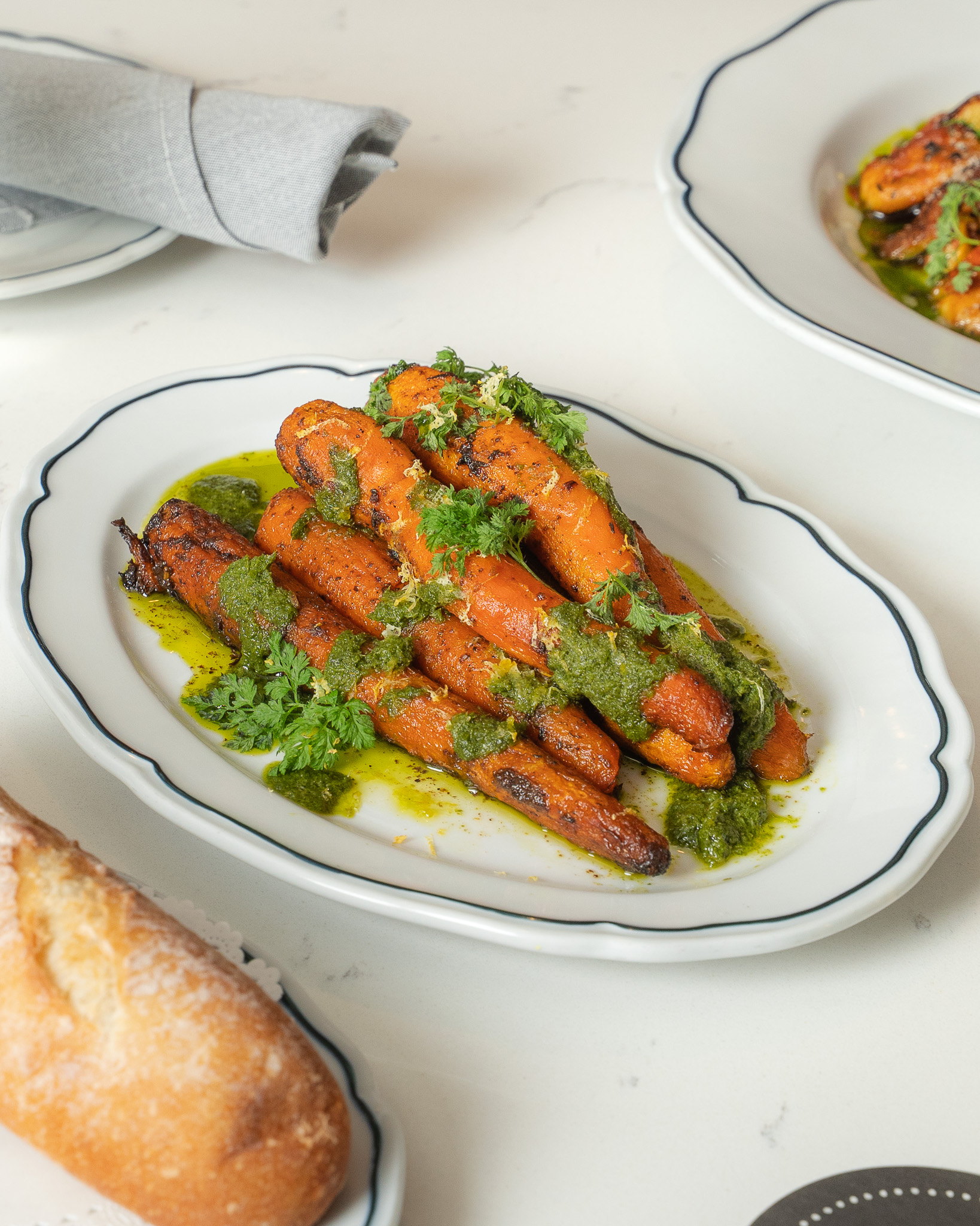Simple isn’t always easy. Easy isn’t always simple.
Vadouvan-roasted Nantes carrots with carrot top pistou, brightened with lemon zest. Tender, sweet, and deeply flavored.
If this sounds good, you're in the right place. 🥕❤️🐌