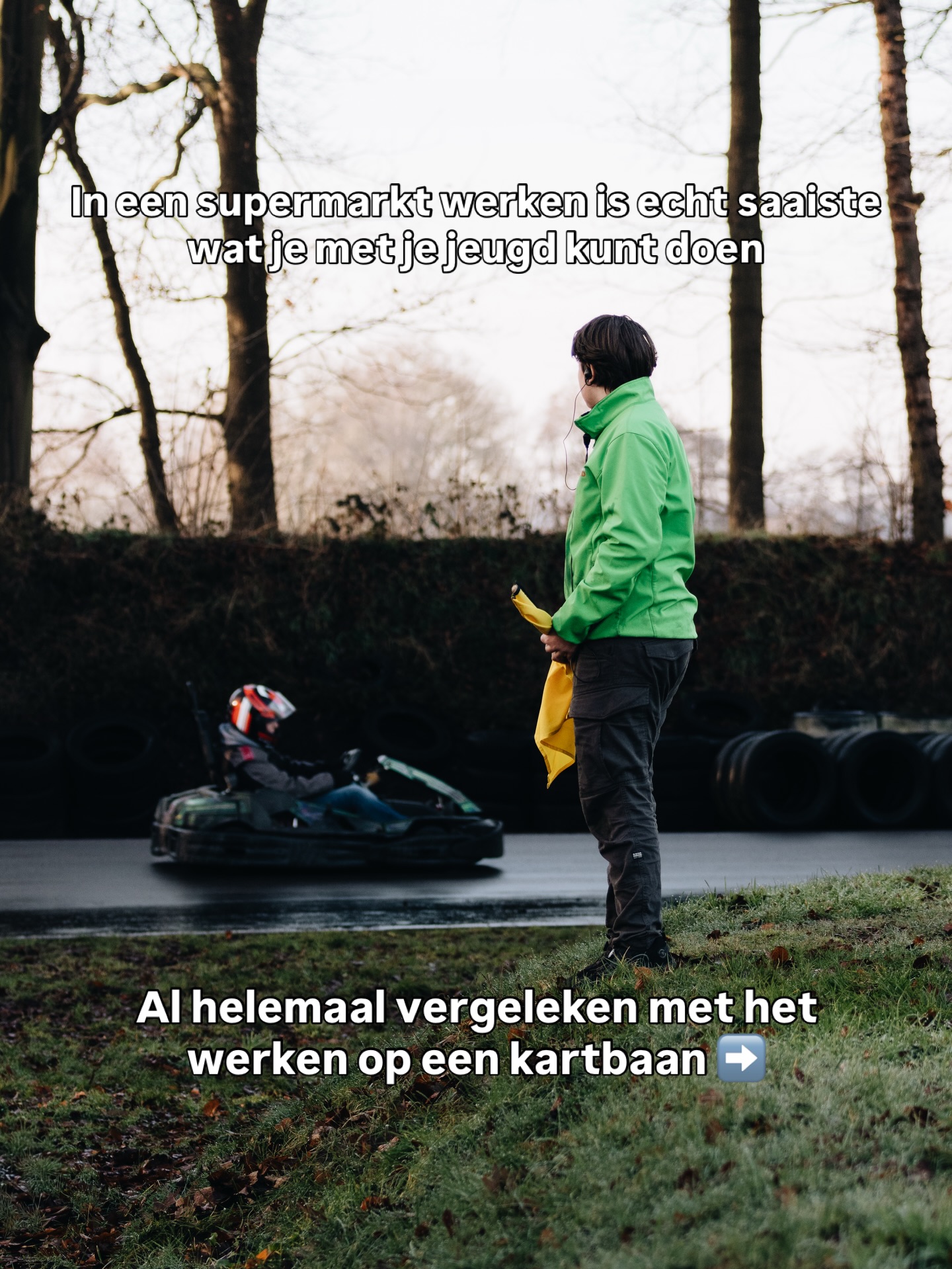 Werken op een kartbaan, je moet het maar kunnen! 💪<br />
<br />
#KartcentrumZwolle #KartcentrumLelystad #Karten