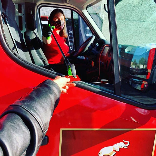 Happy to be on the road again and create smiles on people’s faces. Safety first off course.